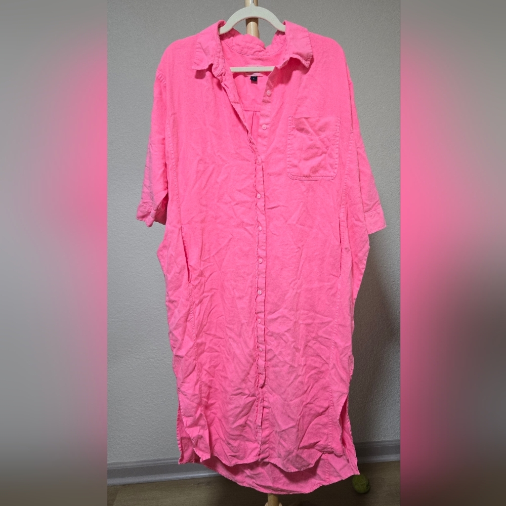Universal Thread Hot Pink Shirt Dress